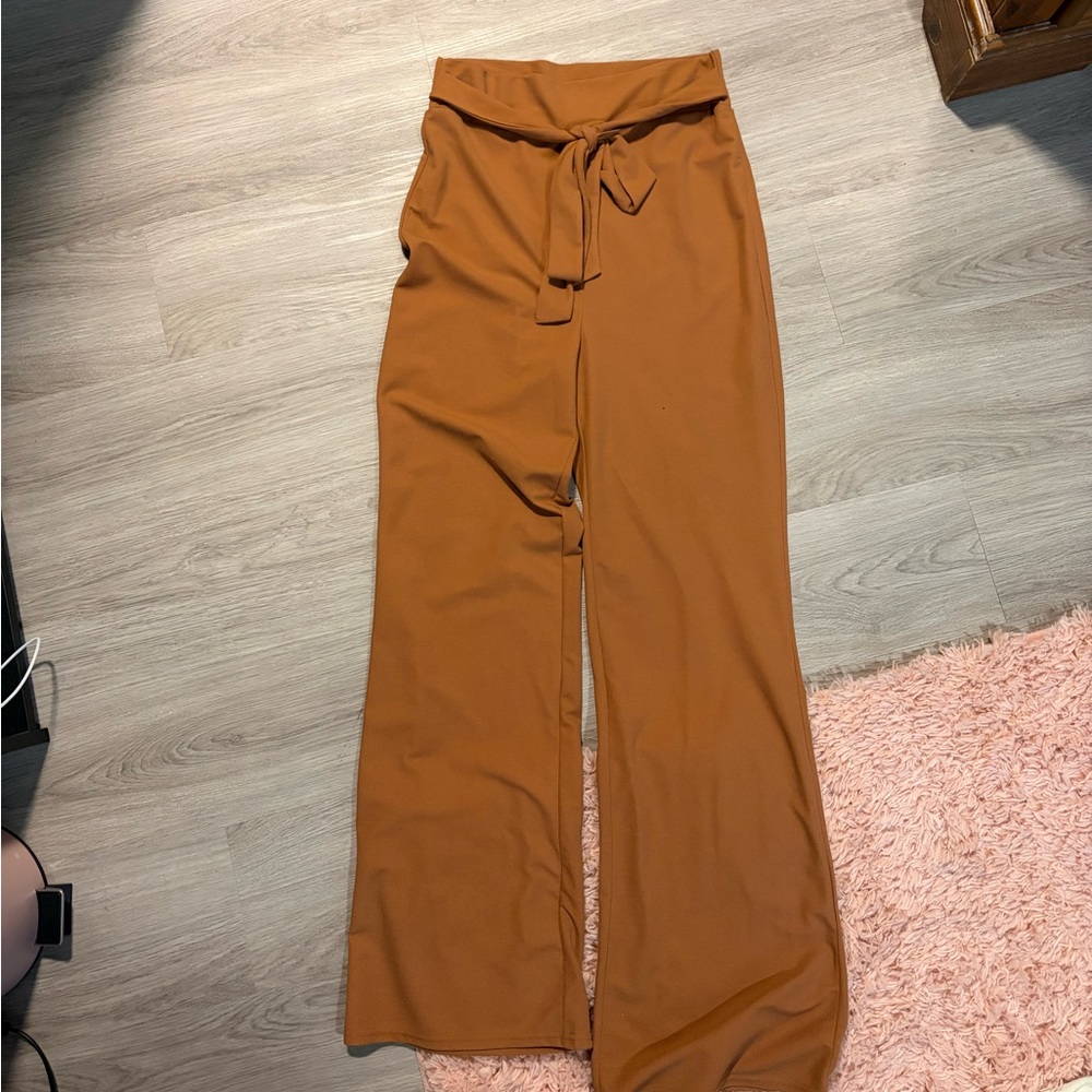 Tan/Rust Dry Goods Wide Leg Pants